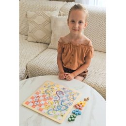 WOOPIE GREEN Gry Planszowe Logiczne 2w1 Ludo Chińczyk + Węże i Drabiny