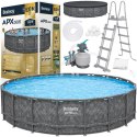 Bestway Basen stelażowy całoroczny 610x 132cm APX365 pompa drabinka 561KE