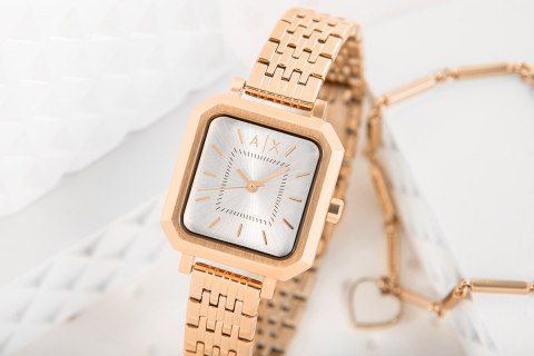 Zegarek Damski + Bransoletka Armani Exchange AX7164SET + BOX