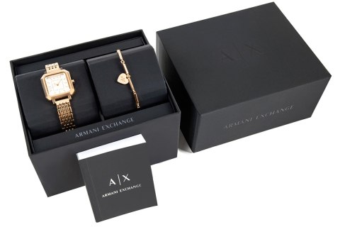 Zegarek Damski + Bransoletka Armani Exchange AX7164SET + BOX