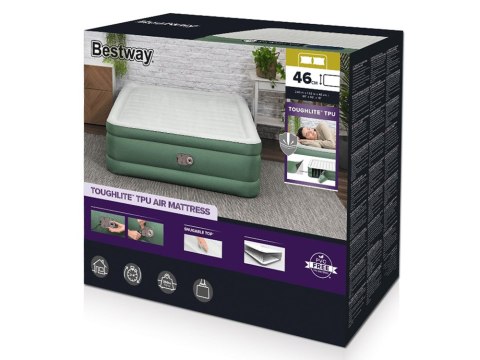Bestway Samopompujący materac kempingowy 2-os. 350kg 203x152cm 69646
