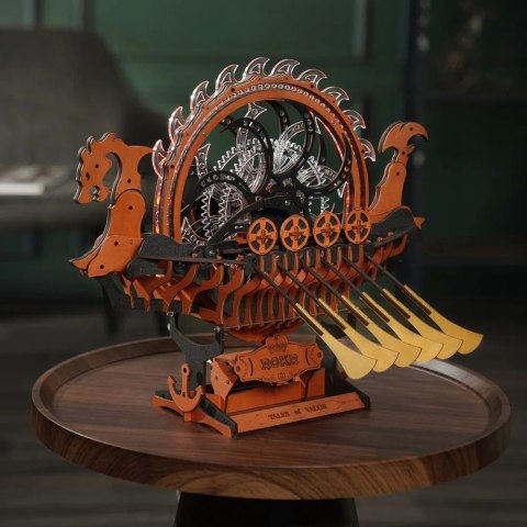 ROBOTIME Drewniane Puzzle 3D - Motocykl Cruiser