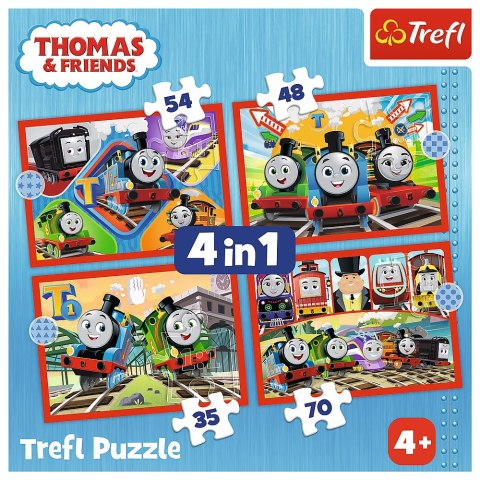 Puzzle - "4w1" - Odjazdowy Tomek Trefl 34619