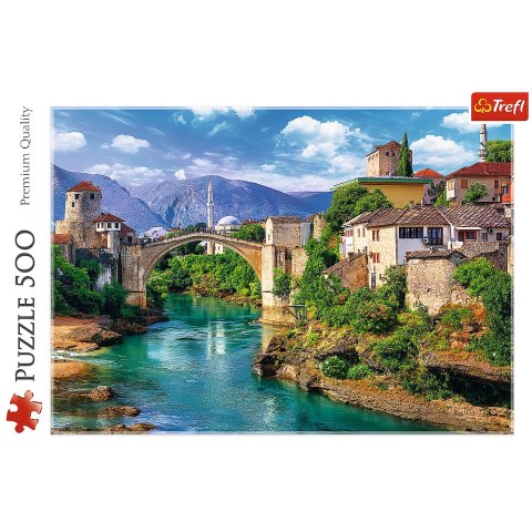 Puzzle 500 el. Stary Most w Mostarze, Bośnia i Hercegowina Trefl 37333