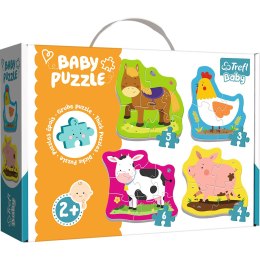 Puzzle - Baby Classic - Zwierzęta na wsi - Trefl Baby 36070