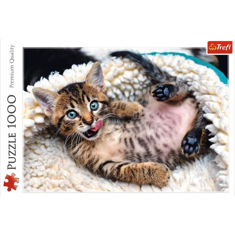 Puzzle - "1000" - Wesoły kotek Trefl 10448