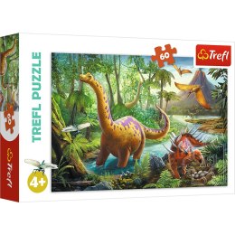 Puzzle 60 el. Wędrówka dinozaurów 17319