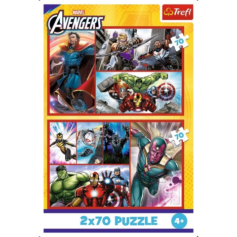 Puzzle - 2x70 - Zostań bohaterem Trefl 34439