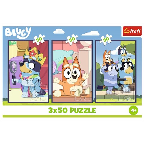 Puzzle - 3x50 - Rodzina Bluey Trefl 34890