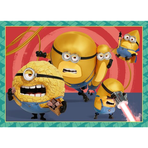 Puzzle - 4w1 - Zwariowane Minionki Trefl 34648