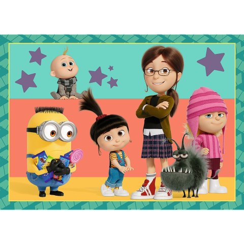 Puzzle - 4w1 - Zwariowane Minionki Trefl 34648