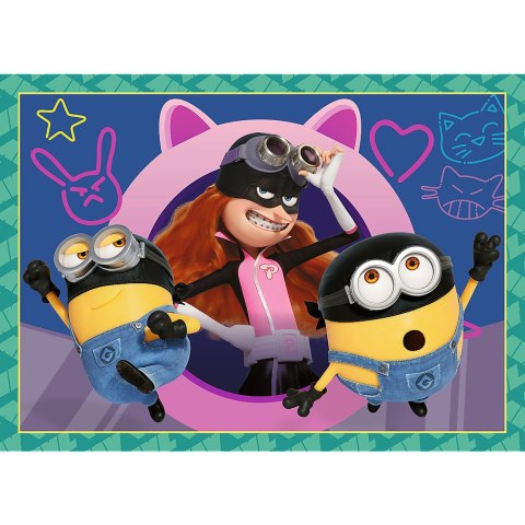 Puzzle - 4w1 - Zwariowane Minionki Trefl 34648