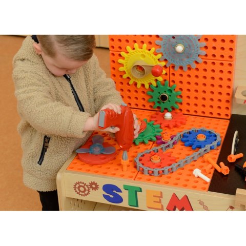 MASTERKIDZ Drewniany Warsztat XXL Montessori STEM z Narzędziami