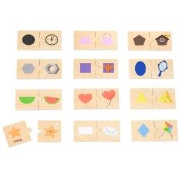 VIGA Zestaw Puzzle Łączenie Kształtów i Przedmiotów