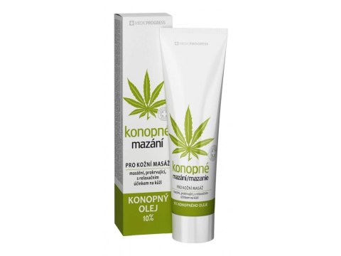 Maść konopna 10% oleju z konopi do masażu mięśni i stawów - konopne mazani - HC MedicProgress - 100 ml