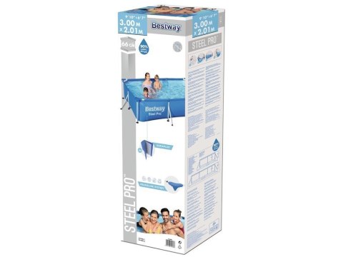 Basen Ogrodowy Stelażowy 300x201x66cm Bestway