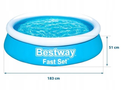 Basen ogrodowy rozporowy 183 x 51 cm Bestway