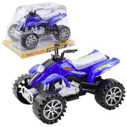 Quad Terenowy Z Napędem Bieżnikowane Koła Niebieski