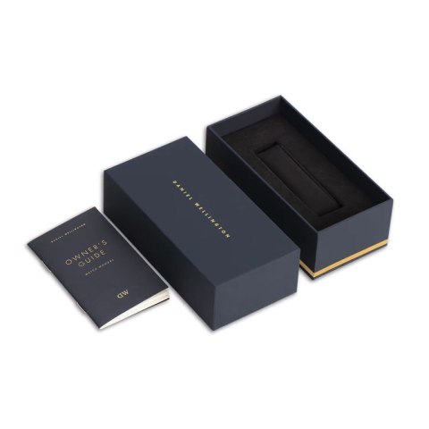 ZEGAREK DAMSKI DANIEL WELLINGTON Bound Black Crocodile Rose Gold 24mm DW00100698 + BOX