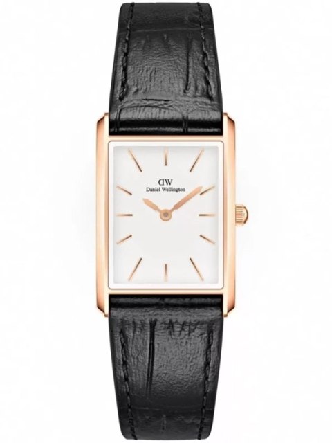 ZEGAREK DAMSKI DANIEL WELLINGTON Bound Black Crocodile Rose Gold DW00100693 + BOX