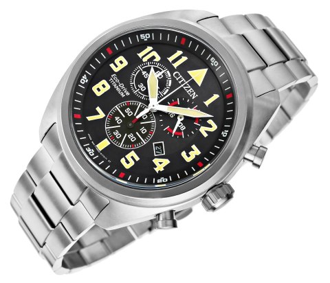Zegarek Męski CITIZEN Super Titanium Eco-Drive AT2480-81E + BOX