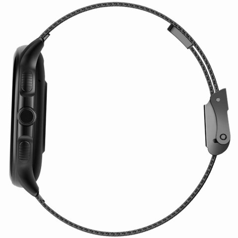 Smartwatch Damski GRAVITY GT12-2 Granatowy Pasek Silikonowy + Czarna Bransoleta