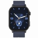 Smartwatch Damski GRAVITY GT15-12 Granatowy Pasek Silikonowy + Czarna Bransoleta