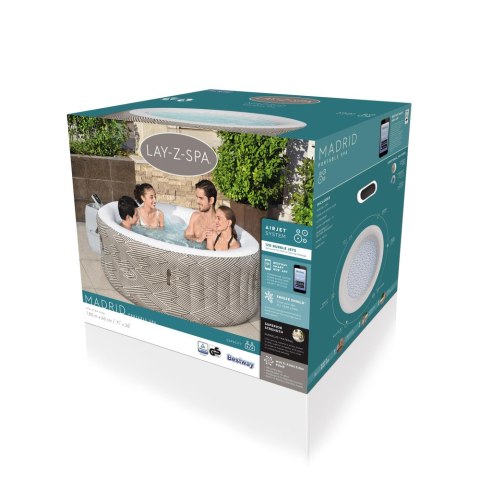 Dmuchane Spa Jacuzzi 4 Osobowe 180 x 66cm Bestway