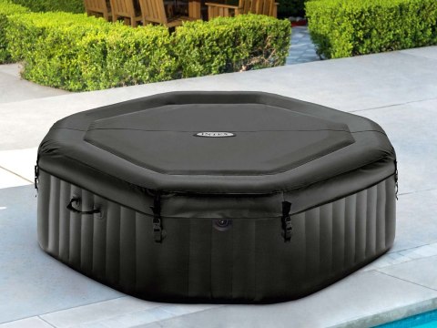 Dmuchane jacuzzi ośmiokątne hydromasaż 4 os. 180x71 cm akcesoria premium INTEX 28458