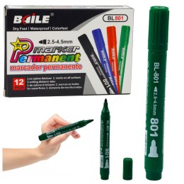 Marker Permanentny Wodoodporny Zielony 2,5-4,5 mm
