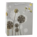 Torba Prezentowa Dmuchawce Złote Elementy 32 x 26 x 12cm