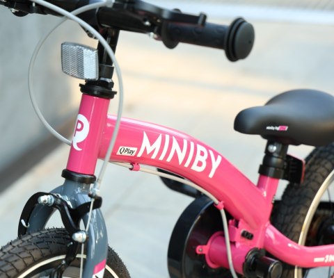 Qplay Rowerek Dziecięcy - Rowerek Biegowy Miniby 14 cali Blue