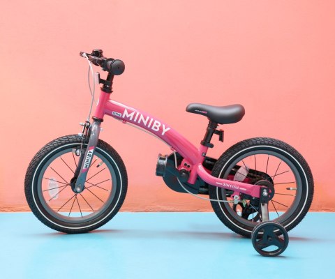 Qplay Rowerek Dziecięcy - Rowerek Biegowy Miniby 14 cali Blue