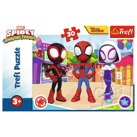 Puzzle - 30 - Przygody Spiday"a i przyjaciół - Trefl 18285
