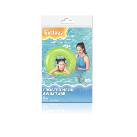 Dmuchane Koło Do Pływania Zielone 76 cm Bestway 36024