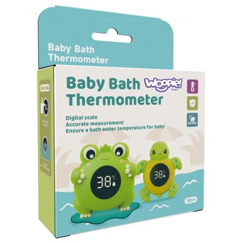 WOOPIE BABY Termometr do Kąpieli 2w1 Mierzenia Temperatury Wody i Pomieszczenia Żółwik
