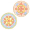 CLASSIC WORLD Pastelowa Mandala Układanka Montessori Mozaika Kwiaty