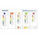 MASTERKIDZ Zestaw Klocków Konstrukcyjnych STEM 563 el. z Nakładkami na Panel 4 szt.