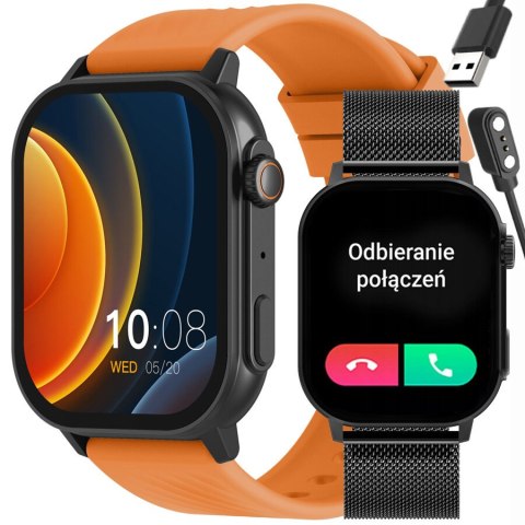 SMARTWATCH UNISEX GRAVITY GT15-2 - ROZMOWY BLUETOOTH, DODATKOWY PASEK (sg029b)