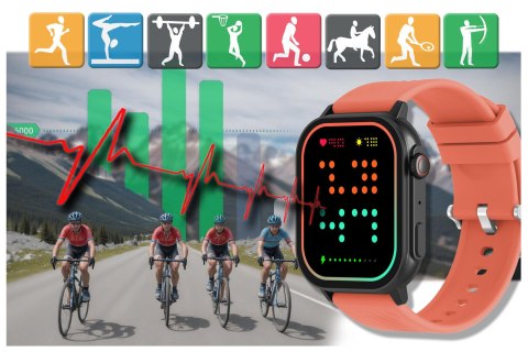 SMARTWATCH UNISEX GRAVITY GT15-3 - ROZMOWY BLUETOOTH, DODATKOWY PASEK (sg029c)
