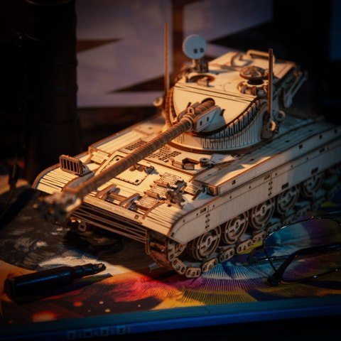 Little Story Wooden Model 3D Puzzle - Tank AMX 13 105