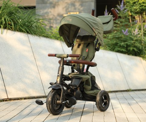Qplay Rowerek Trójkołowy Rito Deluxe Rubber Olive