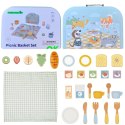 TOOKY TOY Zestaw Piknikowy Jedzenie Do Krojenia Na Rzepy Zestaw Śniadaniowy