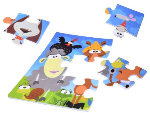 Puzzle piankowe mata Zwierzęta 37cm x 37cm ZA3151