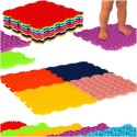Mata sensoryczne puzzle montessori do masażu stóp 8 elementów