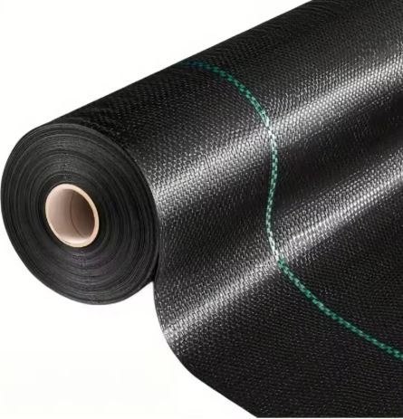 Agrotkanina czarna 1,1x100m UV 135g antychwastowa agrowłóknina + kotwy