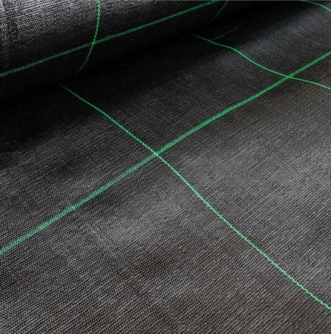 Agrotkanina czarna 1,1x100m UV 135g antychwastowa agrowłóknina + kotwy