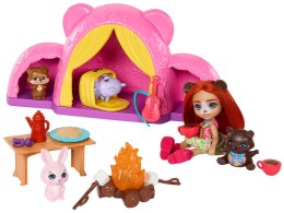 Enchantimals zestaw wycieczka pod namiot kemping lalka miś ZA5995