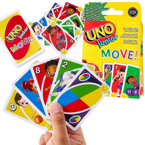 Karty do gry UNO Junior Move Gra karciana dla dzieci GR0776