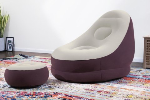 Dmuchany Fotel Z Podnóżkiem 122x94x81cm Bestway